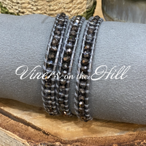 Smokey Crystals Bead Bracelets