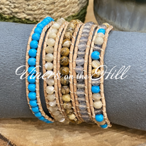 Turquoise and Shell Bracelet