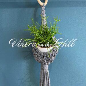 Small grey macrame