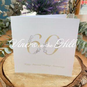 Happy 60th Diamond Wedding Anniversary Card