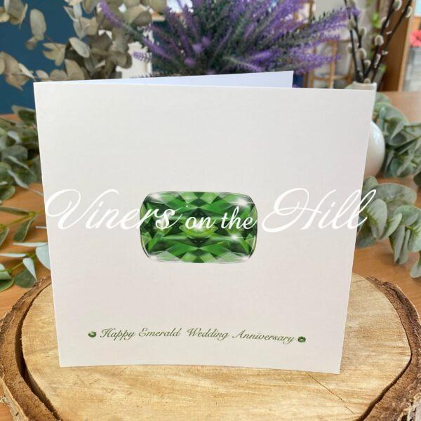 Happy Emerald Wedding Anniversary Card