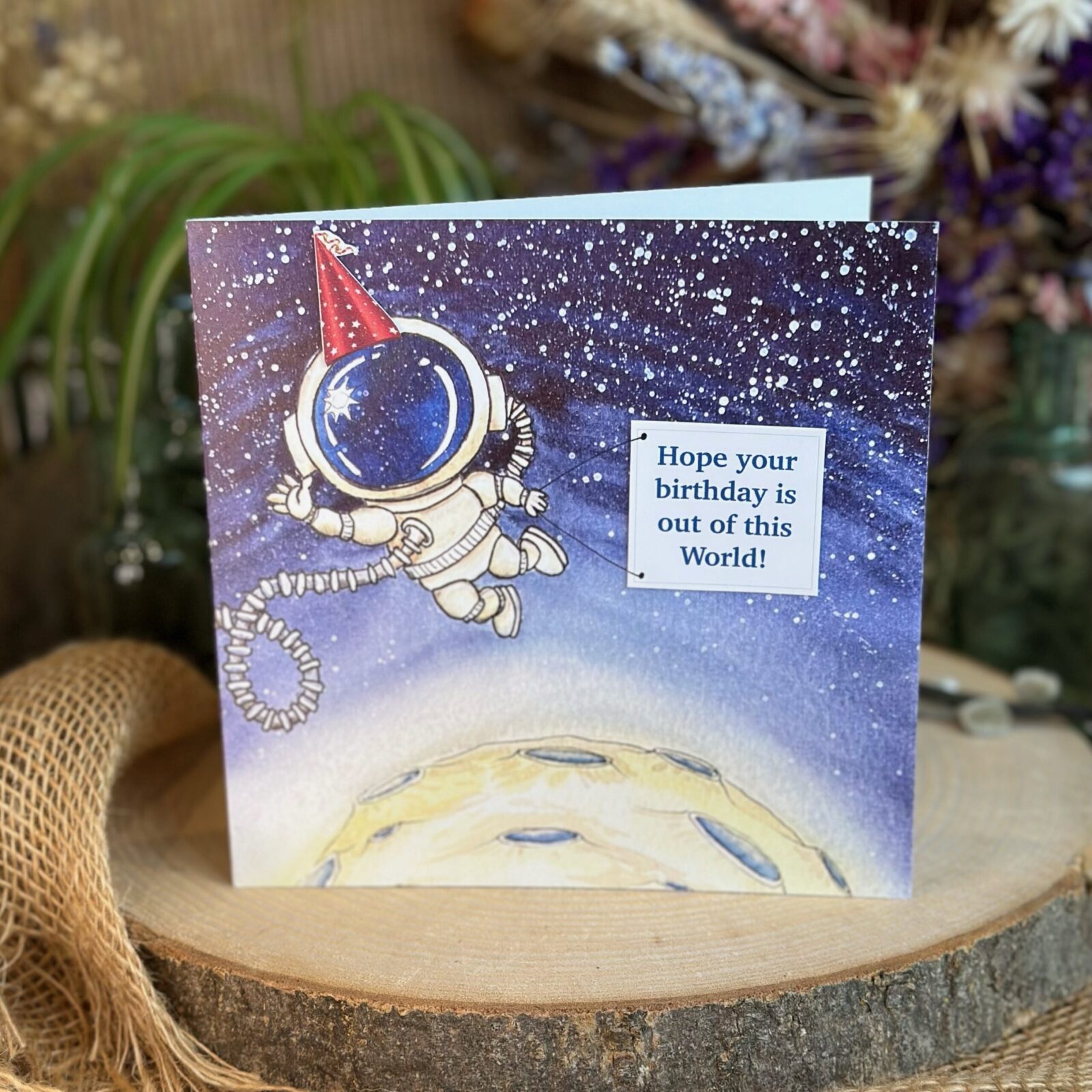Birthday Astronaut card