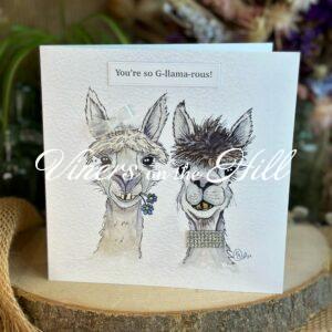 G-llama-rous birthday card