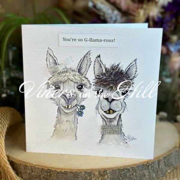 G-llama-rous birthday card