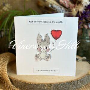 Out of every bunny in the world card