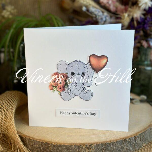 Valentine’s Elephant card