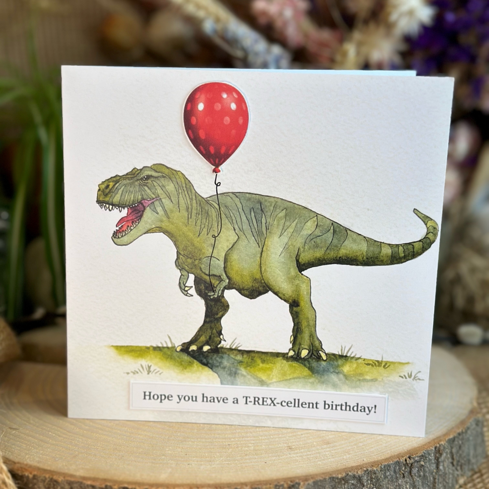 T-REX-cellent Birthday Card