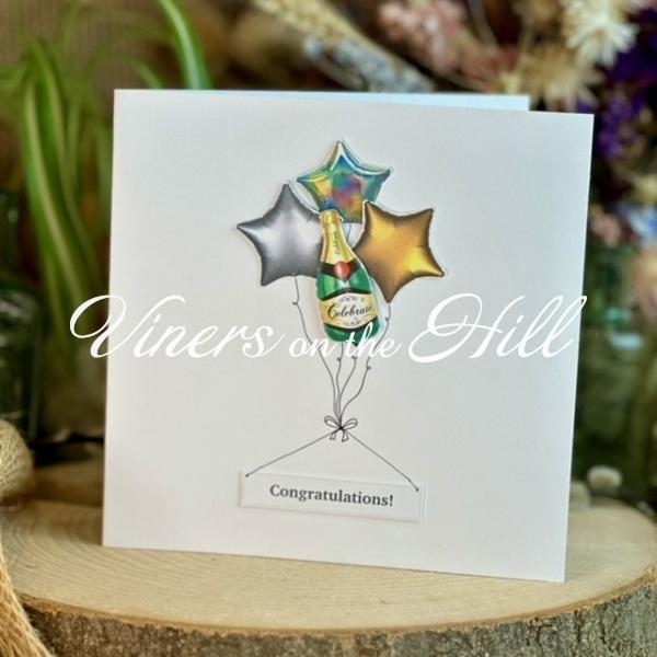 Congratulations Balloons Card