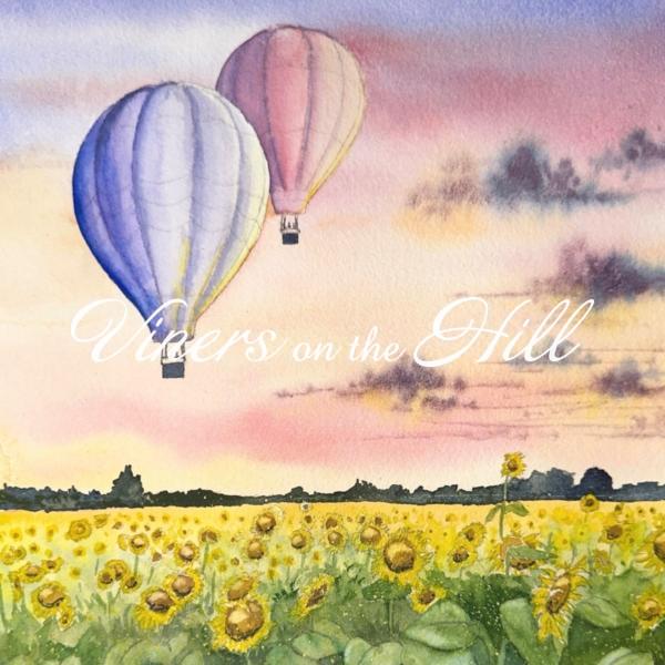Flight over Sunflowers Card